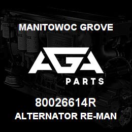 80026614R Manitowoc Grove ALTERNATOR RE-MAN | AGA Parts