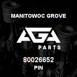 80026652 Manitowoc Grove PIN | AGA Parts