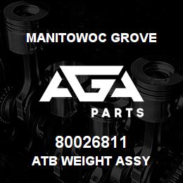 80026811 Manitowoc Grove ATB WEIGHT ASSY | AGA Parts