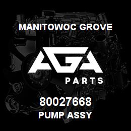 80027668 Manitowoc Grove PUMP ASSY | AGA Parts