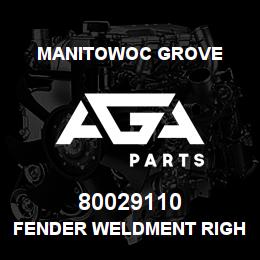 80029110 Manitowoc Grove FENDER WELDMENT RIGHT REAR | AGA Parts