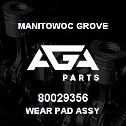 80029356 Manitowoc Grove WEAR PAD ASSY | AGA Parts