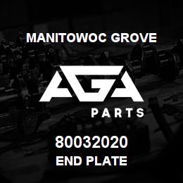80032020 Manitowoc Grove END PLATE | AGA Parts