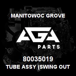 80035019 Manitowoc Grove TUBE ASSY (SWING OUTLET) | AGA Parts