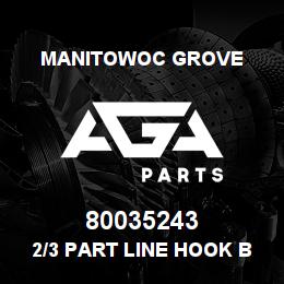 80035243 Manitowoc Grove 2/3 PART LINE HOOK BLOCK | AGA Parts