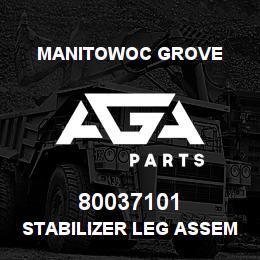 80037101 Manitowoc Grove STABILIZER LEG ASSEMBLY | AGA Parts