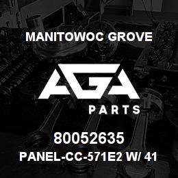 80052635 Manitowoc Grove PANEL-CC-571E2 W/ 41 FT JIB | AGA Parts