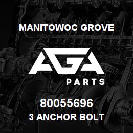 80055696 Manitowoc Grove 3 ANCHOR BOLT | AGA Parts
