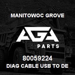 80059224 Manitowoc Grove DIAG CABLE USB TO DEUTSCH 9PIN | AGA Parts