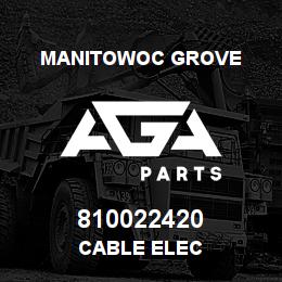 810022420 Manitowoc Grove CABLE ELEC | AGA Parts