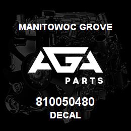 810050480 Manitowoc Grove DECAL | AGA Parts