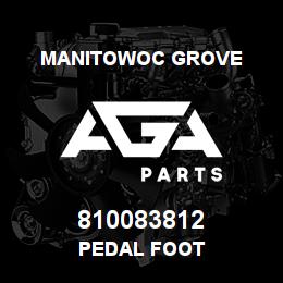 810083812 Manitowoc Grove PEDAL FOOT | AGA Parts