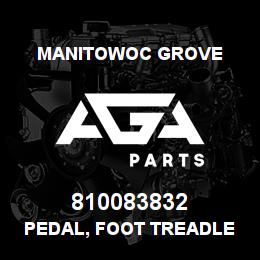 810083832 Manitowoc Grove PEDAL, FOOT TREADLE | AGA Parts