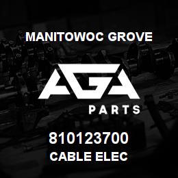 810123700 Manitowoc Grove CABLE ELEC | AGA Parts