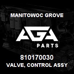 810170030 Manitowoc Grove VALVE, CONTROL ASSY | AGA Parts