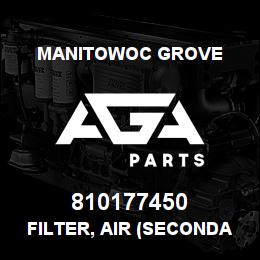 810177450 Manitowoc Grove FILTER, AIR (SECONDARY) | AGA Parts
