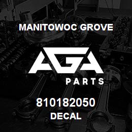 810182050 Manitowoc Grove DECAL | AGA Parts