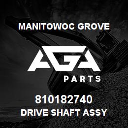 810182740 Manitowoc Grove DRIVE SHAFT ASSY | AGA Parts