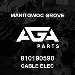 810190590 Manitowoc Grove CABLE ELEC | AGA Parts