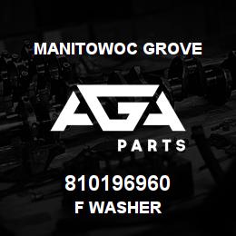 810196960 Manitowoc Grove F WASHER | AGA Parts