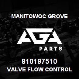 810197510 Manitowoc Grove VALVE FLOW CONTROL | AGA Parts