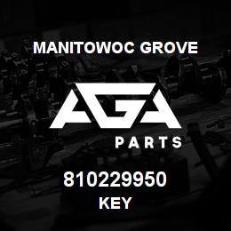 810229950 Manitowoc Grove KEY | AGA Parts
