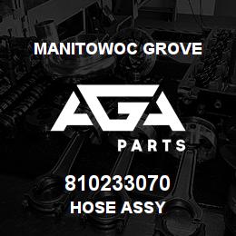 810233070 Manitowoc Grove HOSE ASSY | AGA Parts