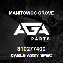 810277400 Manitowoc Grove CABLE ASSY SPEC | AGA Parts
