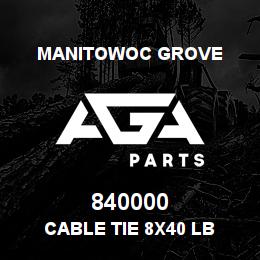 840000 Manitowoc Grove Cable Tie 8x40 lb | AGA Parts