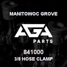 841000 Manitowoc Grove 3/8 HOSE CLAMP | AGA Parts