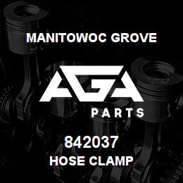 842037 Manitowoc Grove HOSE CLAMP | AGA Parts