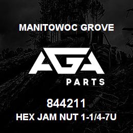 844211 Manitowoc Grove Hex Jam Nut 1-1/4-7UNC Gr8 | AGA Parts