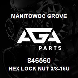 846560 Manitowoc Grove Hex Lock Nut 3/8-16UNC | AGA Parts