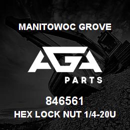846561 Manitowoc Grove Hex Lock Nut 1/4-20UNC | AGA Parts