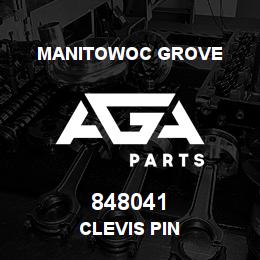 848041 Manitowoc Grove CLEVIS PIN | AGA Parts
