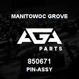 850671 Manitowoc Grove PIN-ASSY | AGA Parts