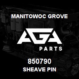 850790 Manitowoc Grove SHEAVE PIN | AGA Parts