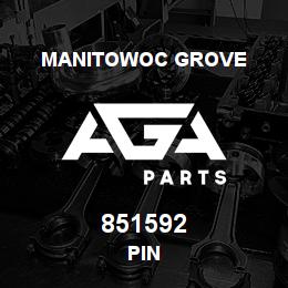 851592 Manitowoc Grove PIN | AGA Parts