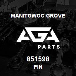 851598 Manitowoc Grove PIN | AGA Parts