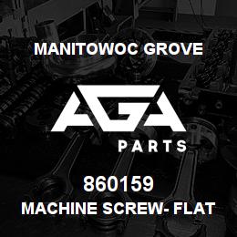 860159 Manitowoc Grove MACHINE SCREW- Flat Head | AGA Parts
