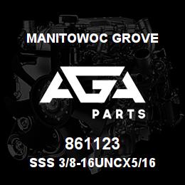 861123 Manitowoc Grove SSS 3/8-16UNCx5/16 | AGA Parts