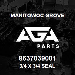 8637039001 Manitowoc Grove 3/4 x 3/4 seal | AGA Parts