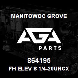 864195 Manitowoc Grove FH ELEV S 1/4-20UNCx1.50 G8 | AGA Parts