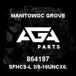 864197 Manitowoc Grove SFHCS-L 3/8-16UNCx0.63 F835 | AGA Parts