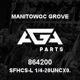864200 Manitowoc Grove SFHCS-L 1/4-20UNCx0.44 SS 03 a | AGA Parts