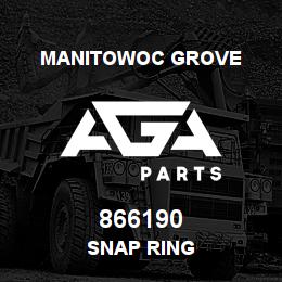 866190 Manitowoc Grove SNAP RING | AGA Parts