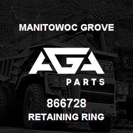 866728 Manitowoc Grove RETAINING RING | AGA Parts