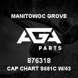 876318 Manitowoc Grove CAP CHART S681C W/43 FT JIB | AGA Parts