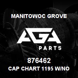 876462 Manitowoc Grove CAP CHART 1195 W/NO JIB | AGA Parts