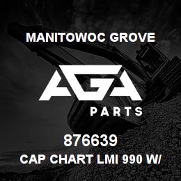 876639 Manitowoc Grove CAP CHART LMI 990 W/48FT JIB | AGA Parts